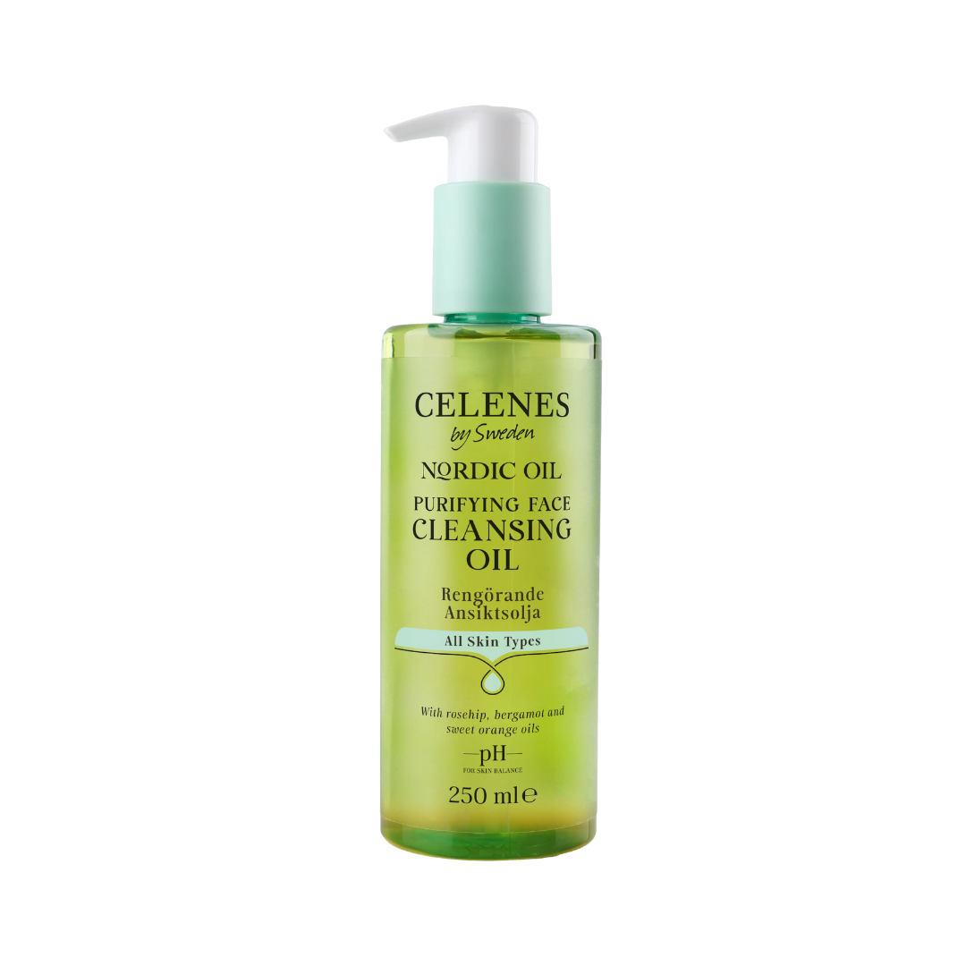 Celenes by Sweden Purifying Face Cleansing Oil All skin Types - 250ml | سيلينس غسول زيتي منقي لجميع أنواع البشرة - 250 مل