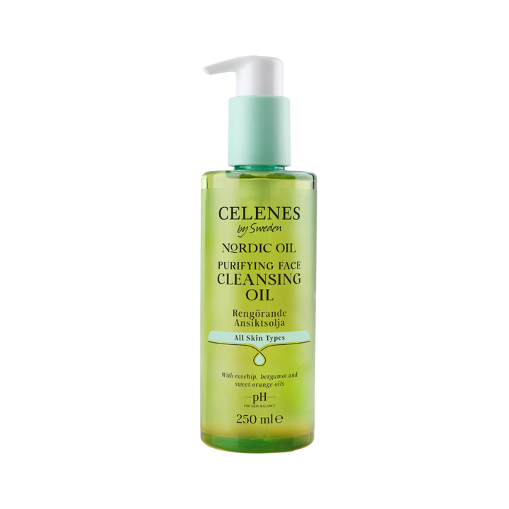 Celenes by Sweden Purifying Face Cleansing Oil All skin Types - 250ml | سيلينس غسول زيتي منقي لجميع أنواع البشرة - 250 مل