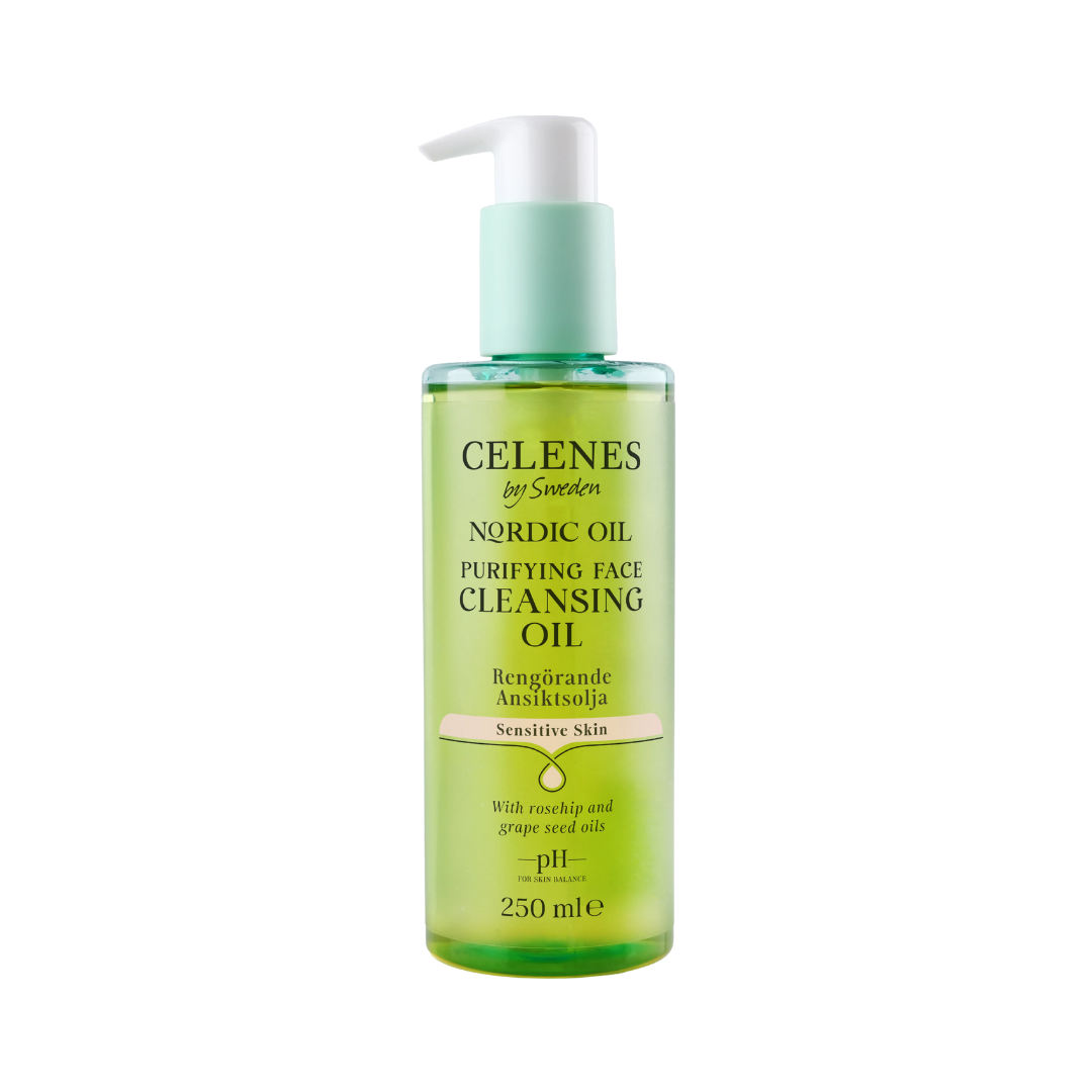 Celenes by Sweden Purifying Face Cleansing Oil Sensitive Skin - 250ml | سيلينس غسول زيتي منقي للبشرات الحساسة - 250 مل