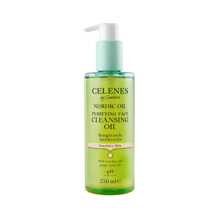 Celenes by Sweden Purifying Face Cleansing Oil Sensitive Skin - 250ml | سيلينس غسول زيتي منقي للبشرات الحساسة - 250 مل