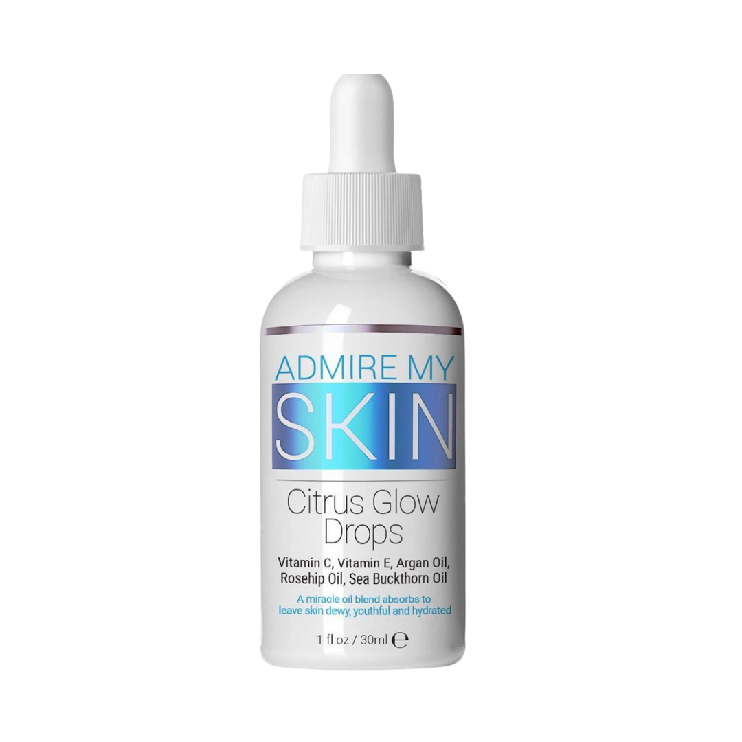 ADMIRE MY SKIN Citrus Glow Drops Vitamin C,E, Argan Oil , Rosehip Oil - 30ml | أدماير ماي سكين سزيت فيتامين سي, اي, أرغان و الورد - 30 مل