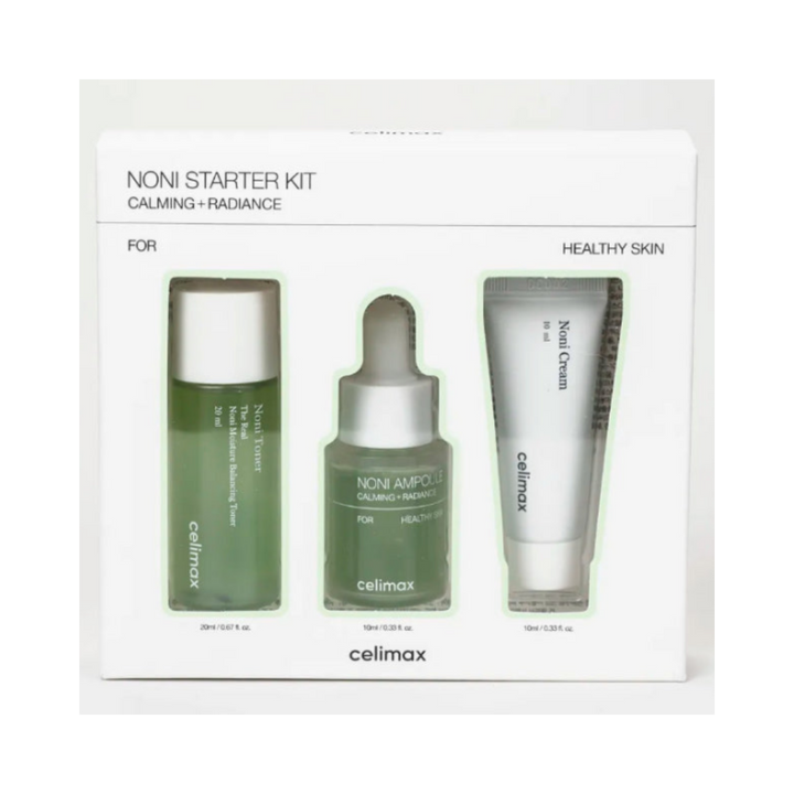 celimax Noni Starter Kit Calming + Radiance Kit - 20x10x10ml | سيليماكس مجموعة للعناية بالبشرة - 20x10x10 مل