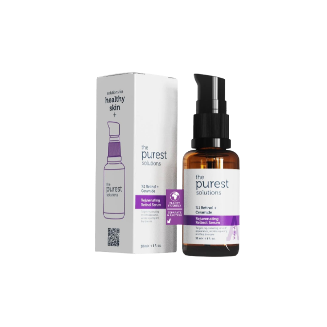 The Purest Solutions Retinol 1% + Ceramide Rejuvenating Serum - 30ml | ذا بيورست سيروم ريتنول 1% مع سيراميد - 30 مل