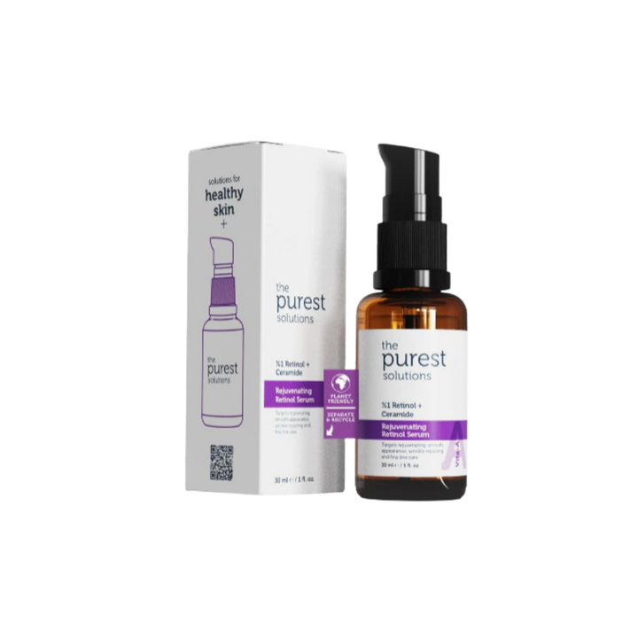 The Purest Solutions Retinol 1% + Ceramide Rejuvenating Serum - 30ml | ذا بيورست سيروم ريتنول 1% مع سيراميد - 30 مل