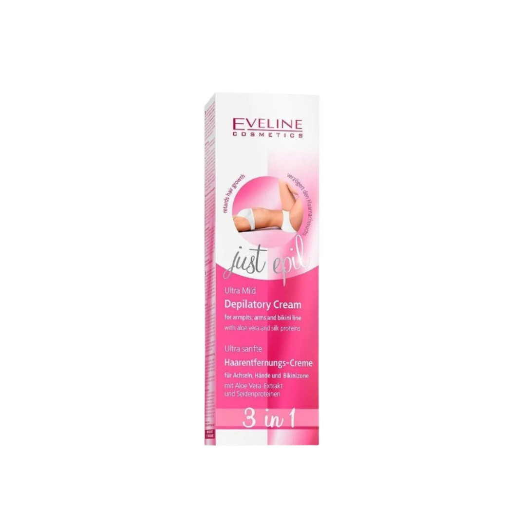 Eveline Ultra Mild Depilatory Cream 3 In 1 For Senstive Area - 125ml | ايفيلين كريم لإزالة الشعر مناسب للمناطق الحساسه - 125 مل