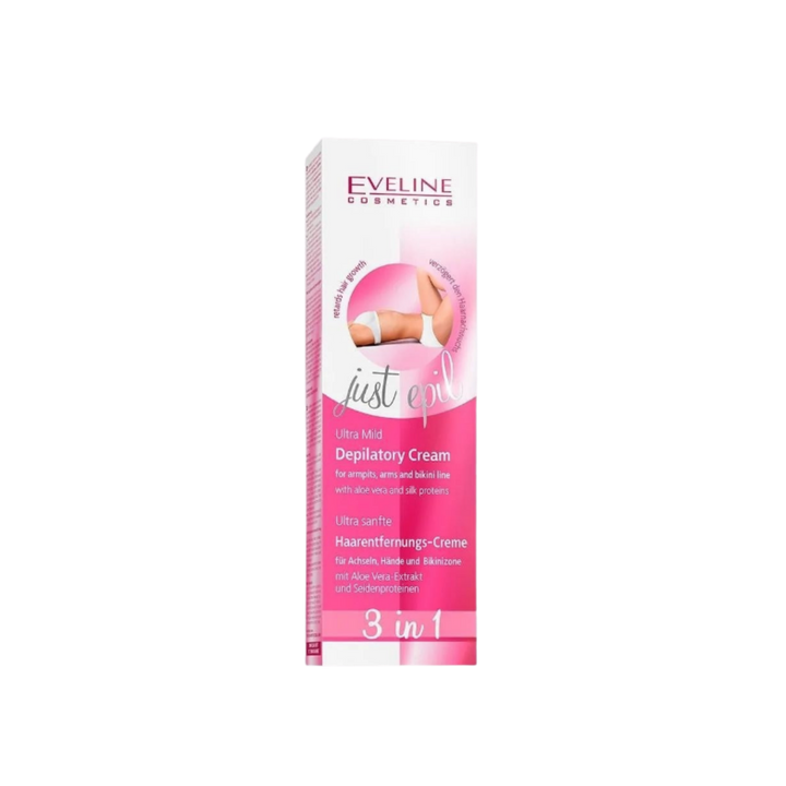 Eveline Ultra Mild Depilatory Cream 3 In 1 For Senstive Area - 125ml | ايفيلين كريم لإزالة الشعر مناسب للمناطق الحساسه - 125 مل