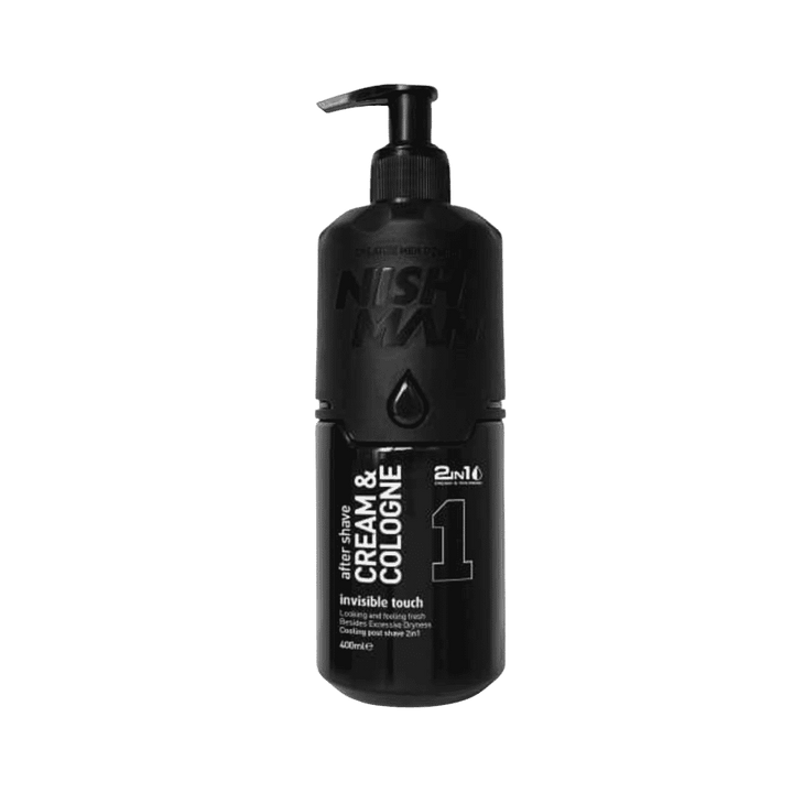 NISH MAN Cream & Cologne City Senior - 400ml|نيشمان كريم وكولونيا بعد الحلاقة 2 في 1 -400 مل