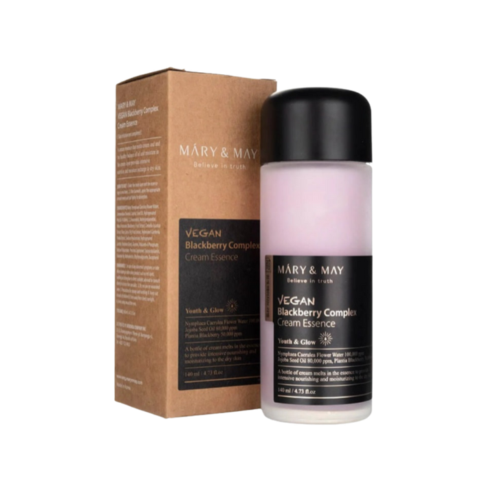 MARY & MAY Vegan Blackberry Complex Cream Essence - 140ml | ماري اند ماي  ايسنس كريمي بخلاصة التوت الأسود - 140 مل
