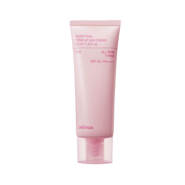 Celimax Heart Pink Tone Up Sun Cream - 40ml | سيليماكس كريم واقي شمسي - 40 مل