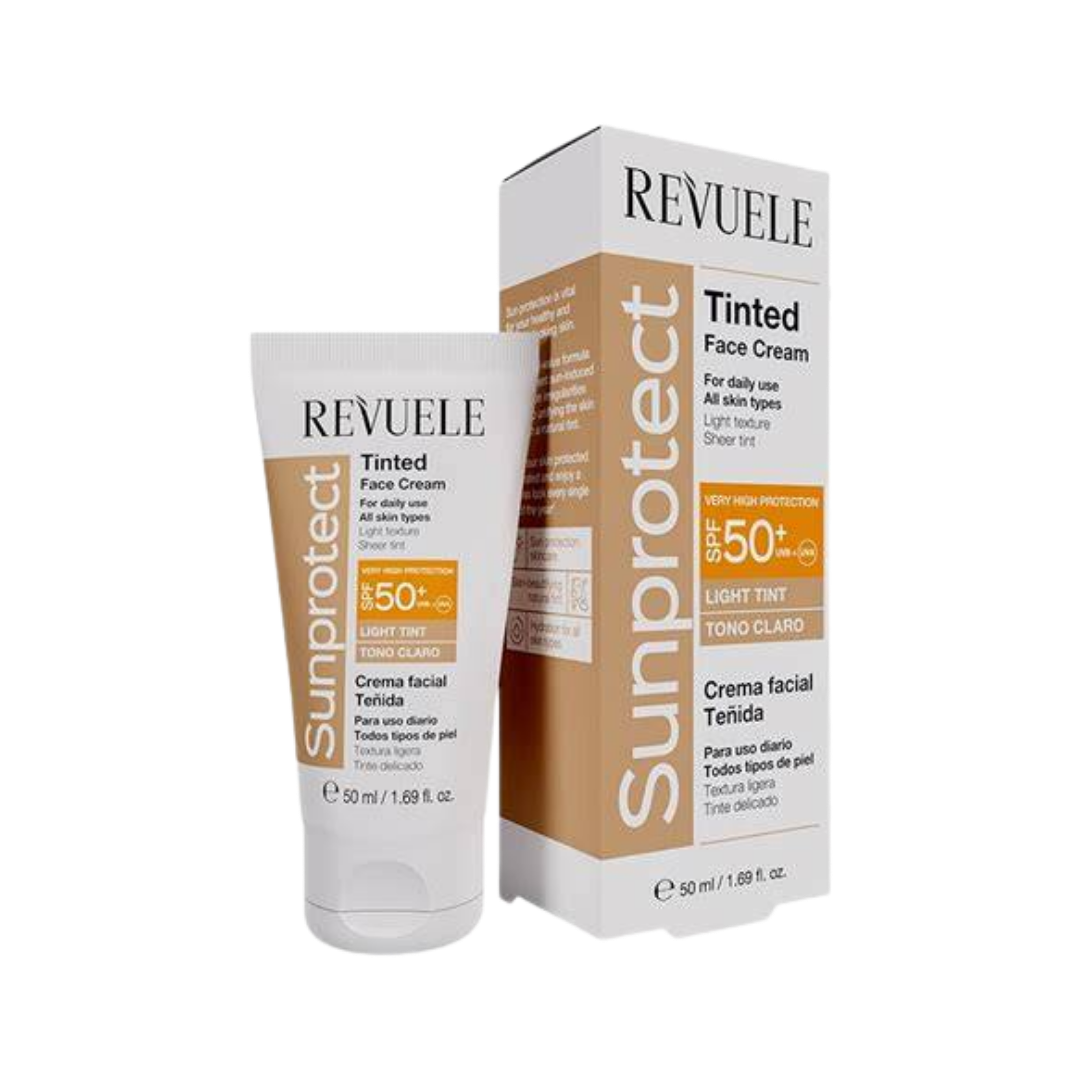 Revuele Tinted sunscreen cream SPF50+ - 50ml | ريفويل كريم واقي شمسي مع لون spf50+ - 50 مل