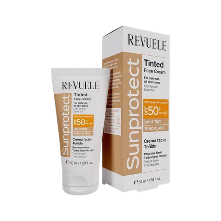 Revuele Tinted sunscreen cream SPF50+ - 50ml | ريفويل كريم واقي شمسي مع لون spf50+ - 50 مل