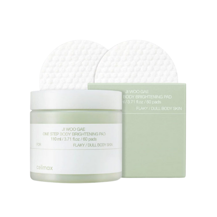 celimax Ji.Woo.Gae One Step Body Brightening Pad - 60pads | سيليماكس شرائح قطنية تفتيح الجسم - 60 قطعة