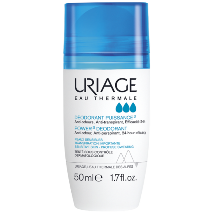 URIAGE Power 3 Deodorant - 50ml | يورياج مزيل تعرق رول - 50 مل