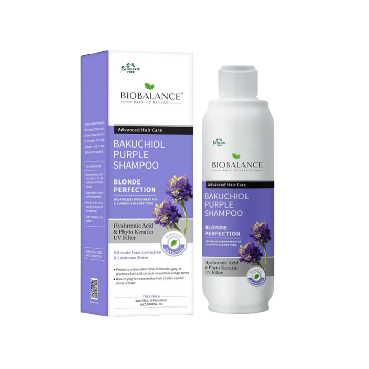 Bio Balance Bakuchiol Purple Shampoo - 330ml | بايو بالانس شامبو الباكوشيول للشعر السلفر والبلاتيني - 330 مل
