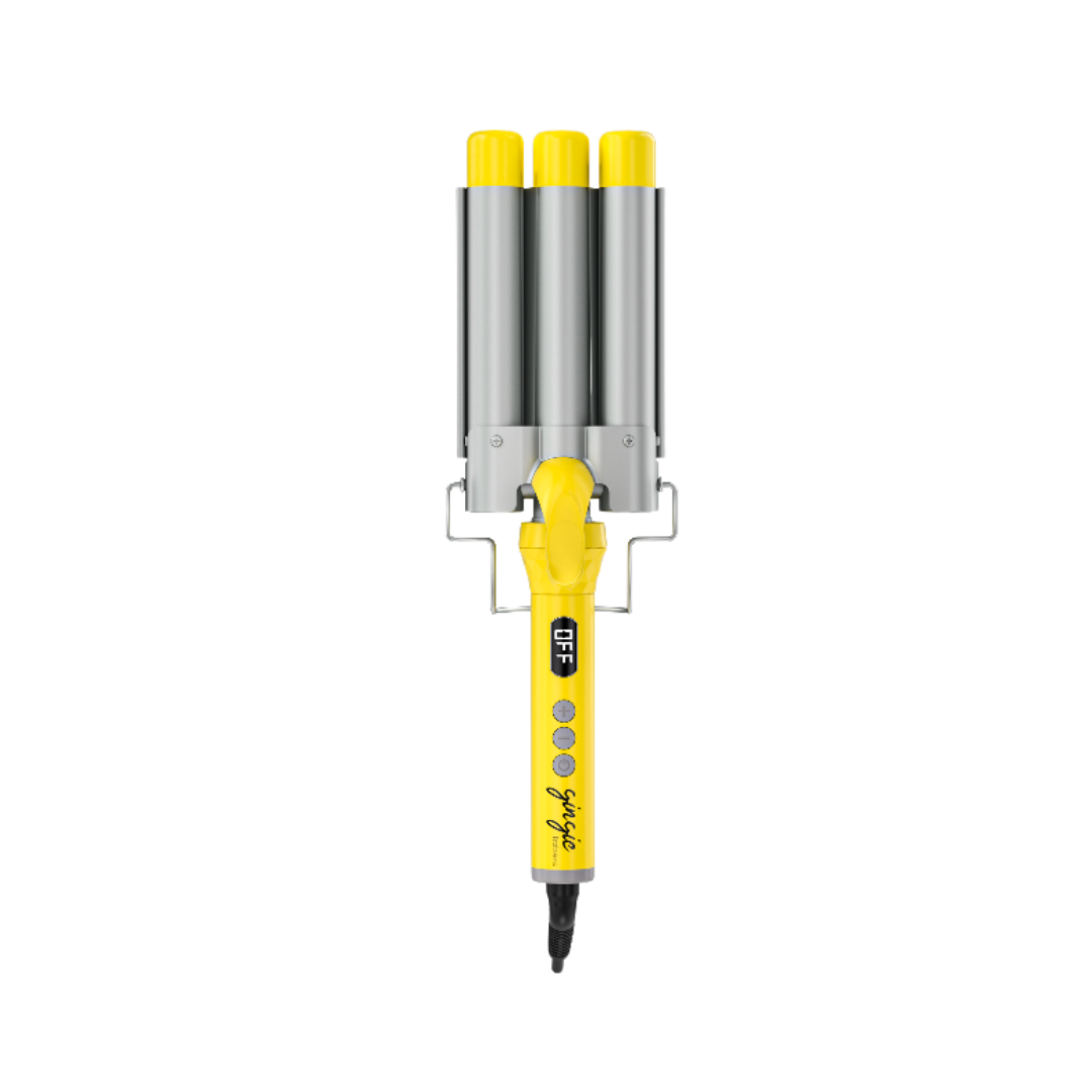 gingie The Mogee Three Barrels Hair Waver - 1inch | جنجي  أداة تمويج الشعر ثلاثية الأنابيب - 1 انش