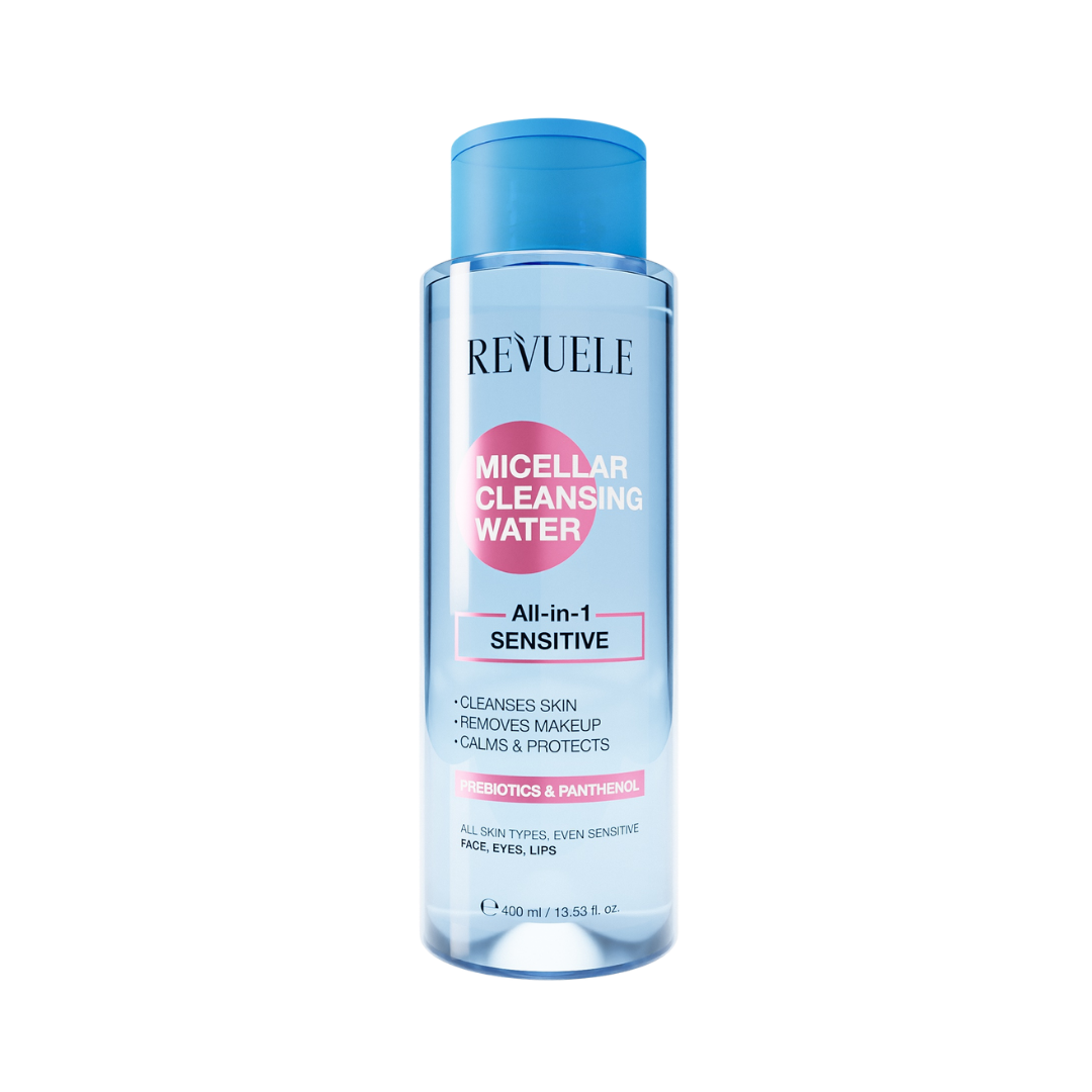 Revuele Micellar Cleansing Water All in 1 for sensitive skin - 400ml | ريفويل ميسيلار للبشرة الحساسة - 400 مل