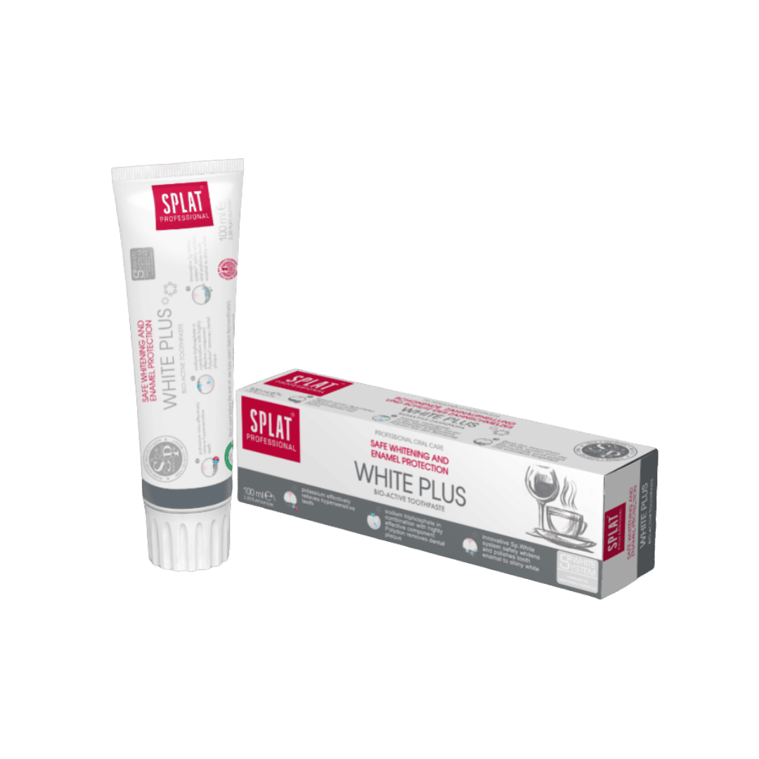 Splat Professional White Plus Toothpaste - 100ml | سبلات معجون أسنان وايت بلاس - 100 مل