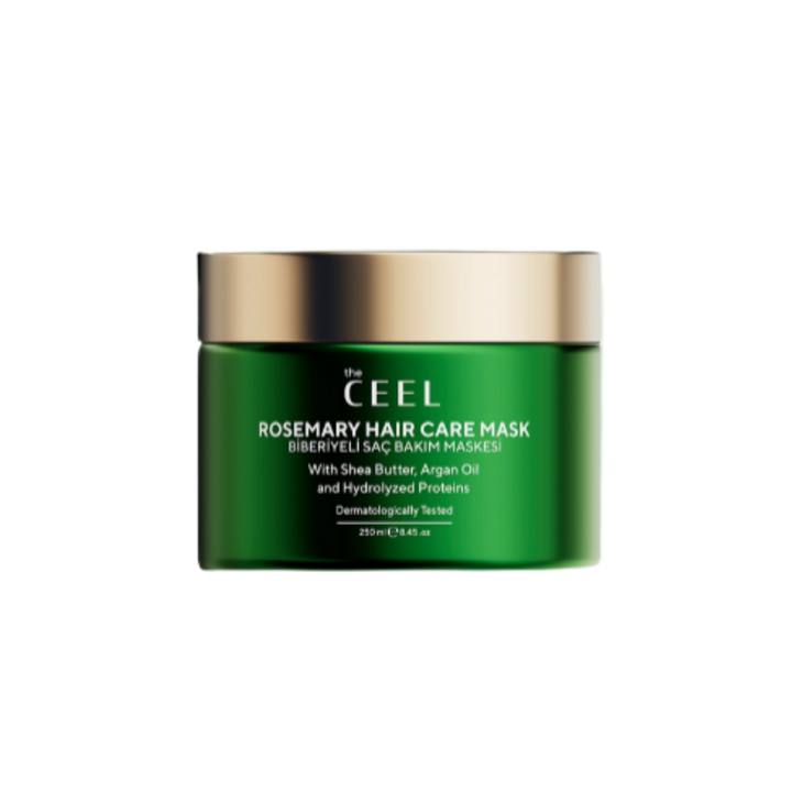 the CEEL Rosemary Hair Care Mask with Shea Butter - 250 ML | ذا سيل ماسك للشعر باكليل الجبل و زبدة الشيا - 250 مل