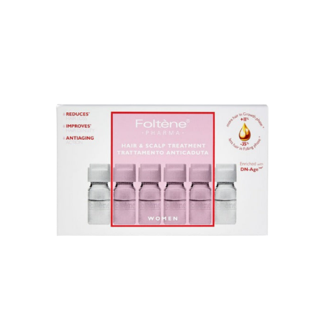 Foltene Pharma Anti-Hair Loss Treatment for Women - 12 ampoules  | فولتين فارما علاج مضاد لتساقط الشعر للنساء - 12 أمبولة