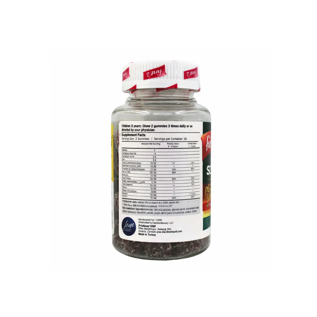 Fine's Iron Support + Fe - 60 Gummies | فاينز مكمل لدعم الحديد للأطفال - 60 غاميز