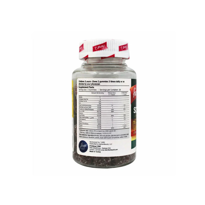 Fine's Iron Support + Fe - 60 Gummies | فاينز مكمل لدعم الحديد للأطفال - 60 غاميز