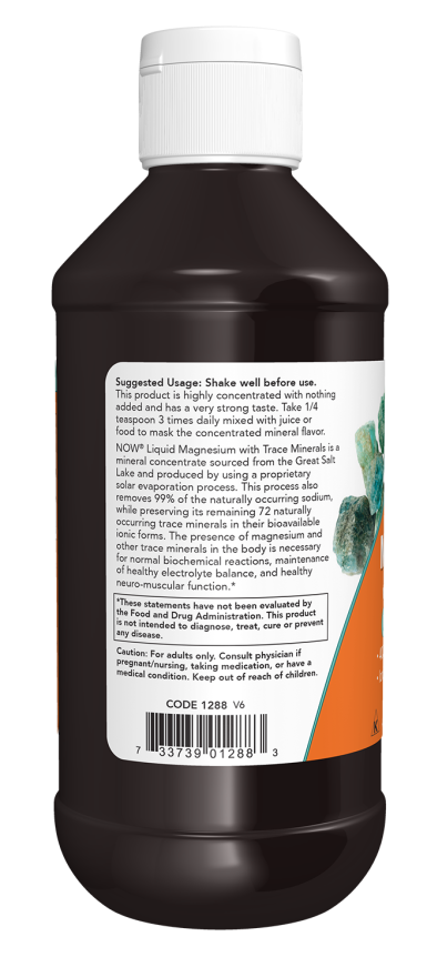 now Liquid Magnesium with Trace Minerals - 237ml | ناو مغنيسيوم سائل مع مجموعة من المعادن الأساسية - 237 مل