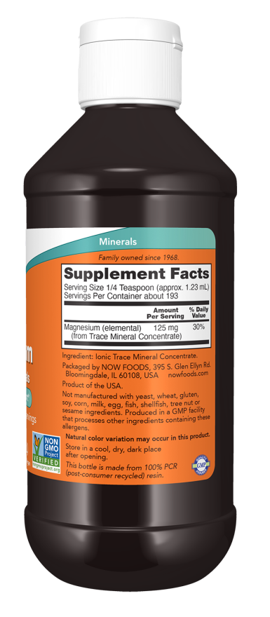 now Liquid Magnesium with Trace Minerals - 237ml | ناو مغنيسيوم سائل مع مجموعة من المعادن الأساسية - 237 مل