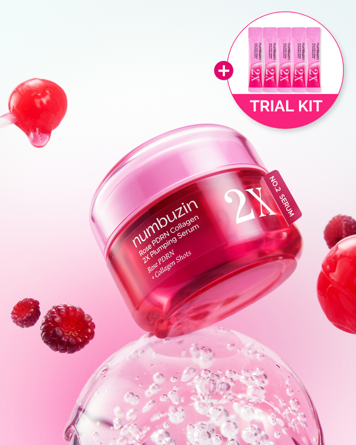 Numbuzin No.2 Rose PDRN Collagen 2X Plumping Serum - 30ml | نامبوزين سيروم كولاجين مكثف - 30مل #1