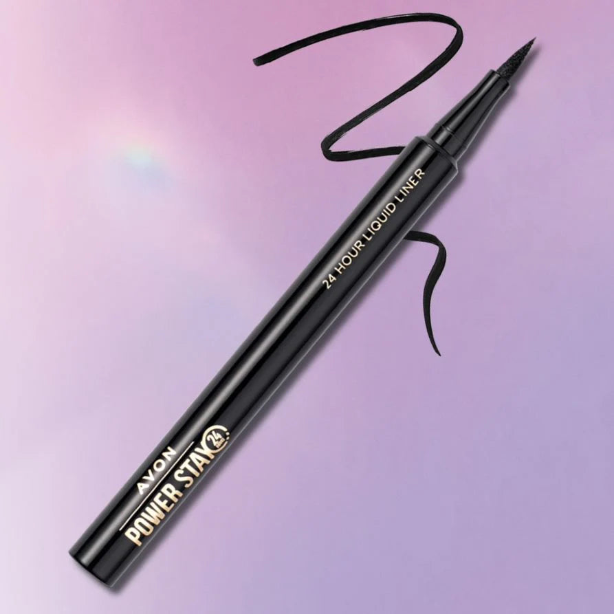 AVON Power Stay 24 Hour Liquid Liner - 1.2ml | افون آيلاينر سائل بثبات 24 ساعة - 1.2مل
