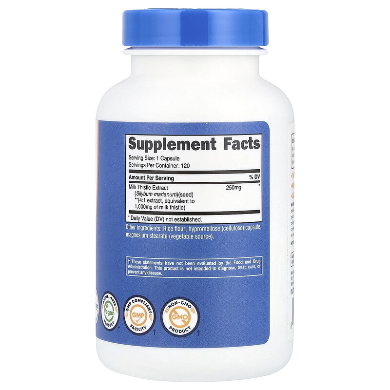 Nutricost Milk Thistle 1000 mg - 120 Capsules | نوتريكوست حليب الشوك 1000 ملغ - 120 كبسولة #5
