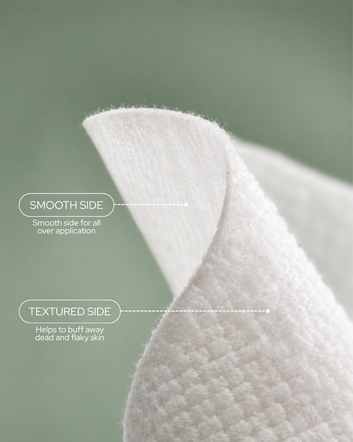 Soft pop 100% pure cotton 50 single use face towel | سوفت بوب مناديل وجه - 50 منديل