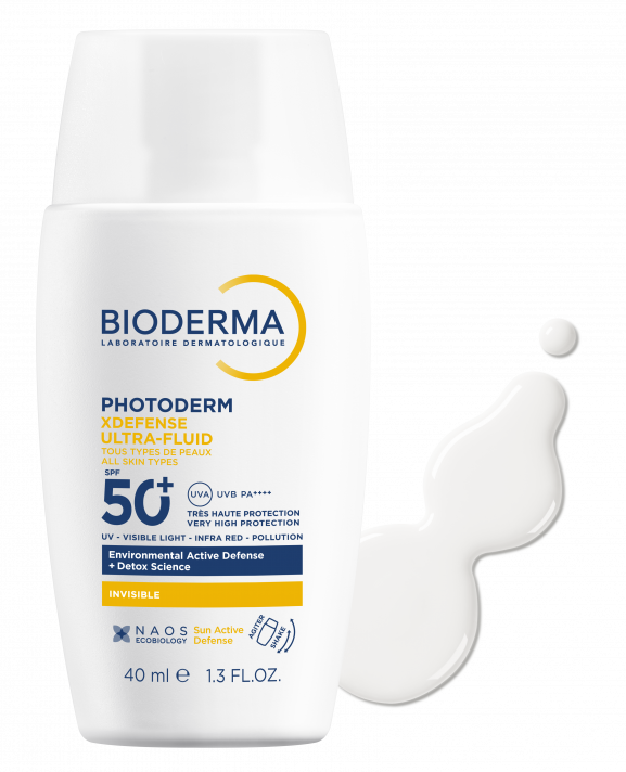 BIODERMA Photoderm XDefence Ultra-Fluid Invisible - 40ml | بيوديرما كريم واقي شمسي سائل خفيف على البشرة - 40 مل