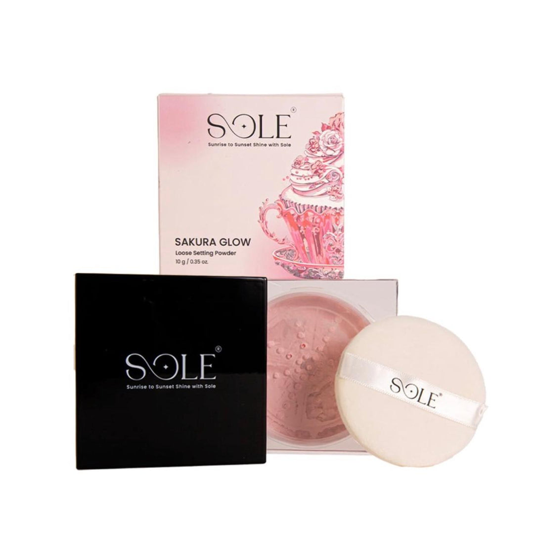 SOLE Loose Setting Powder - 10g | سول بودرة تثبيت حرة ساكورا جلو - 10غ #1