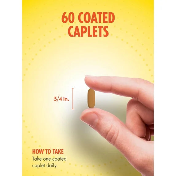 Sundance Mens 50+ Abc Complete Multivitamin Multimineral - 60 Coated Caplets | ساندانس متعدد الفيتامينات والمعادن للرجال فوق 50 سنة - 60 قرصًا مغلفًا