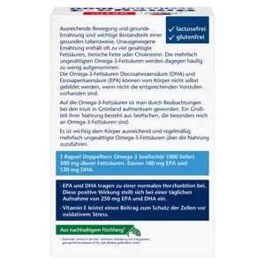 Doppel herz Omega-3 Seefischöl 1000 - 80 Kapseln | دوبل هيرز  كبسولات زيت السمك اوميغا 3 - 80 كبسولة