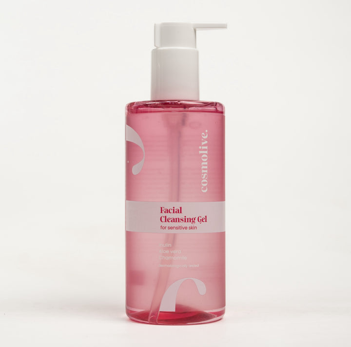 cosmolive Facial Cleansing Gel For Sensitive Skin - 300ml | كوزمو لايف غسول الوجه للبشرة الحساسة - 300 مل