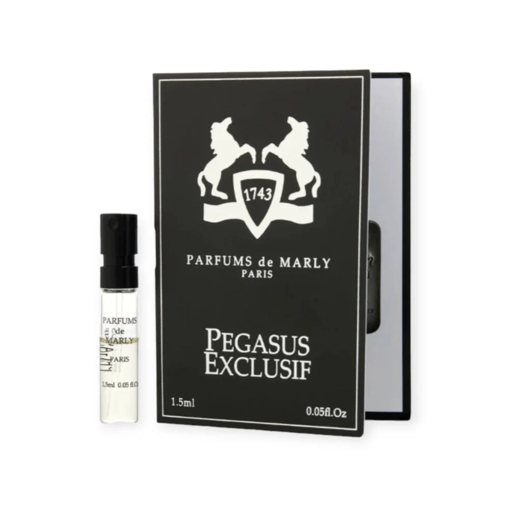 De Marly Sample Pegasus Exclusif  EDP - 1.5ml | دي مارلي  عينة عطر بيكاسوس اكسكلوزف أو دو برفيوم للرجال - 1.5 مل