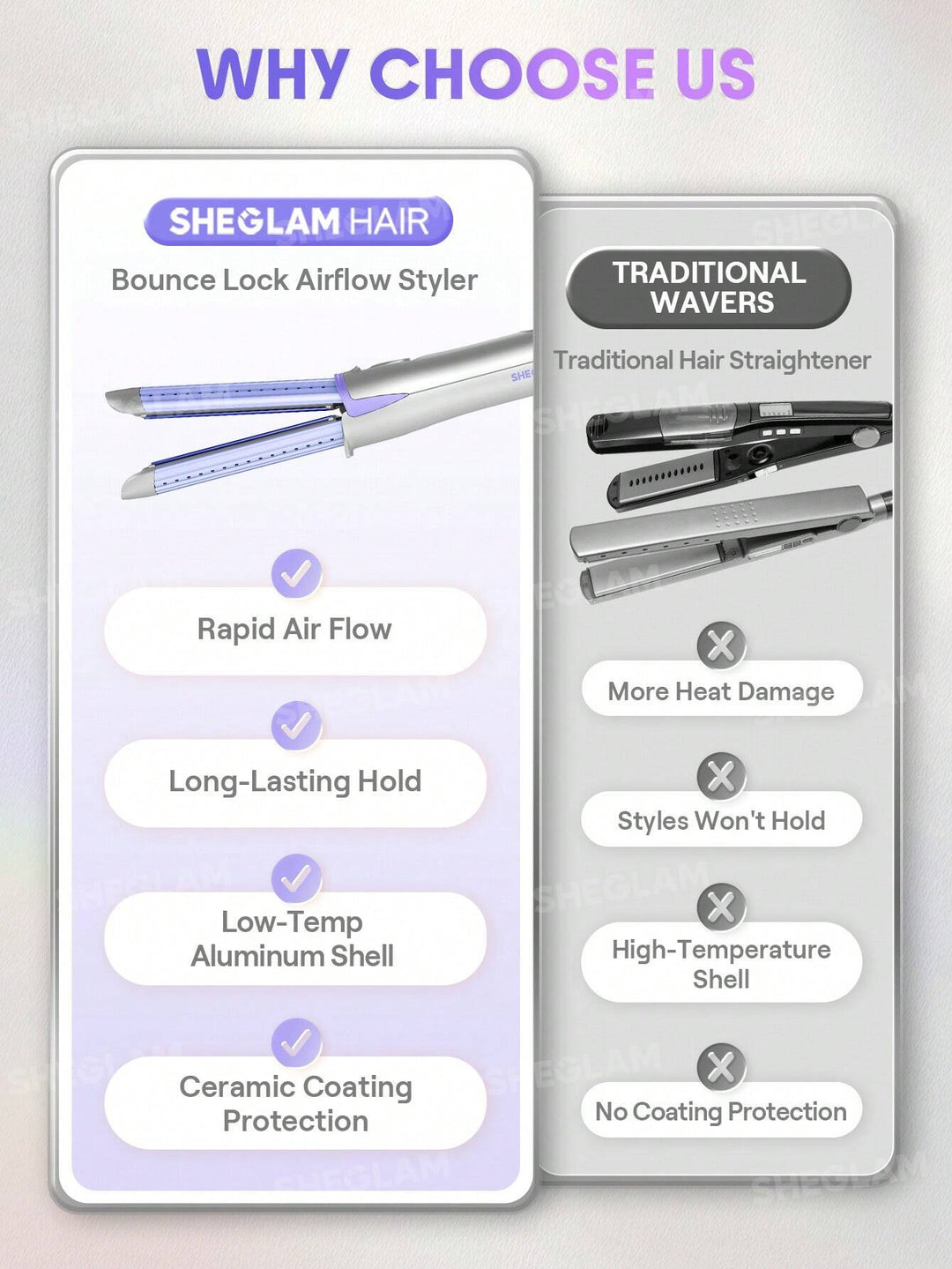 SHEGLAM Cool Lock Airflow Styler Hair 3-In-1 | شيغلام جهاز تصفيف الشعر 3 في 1