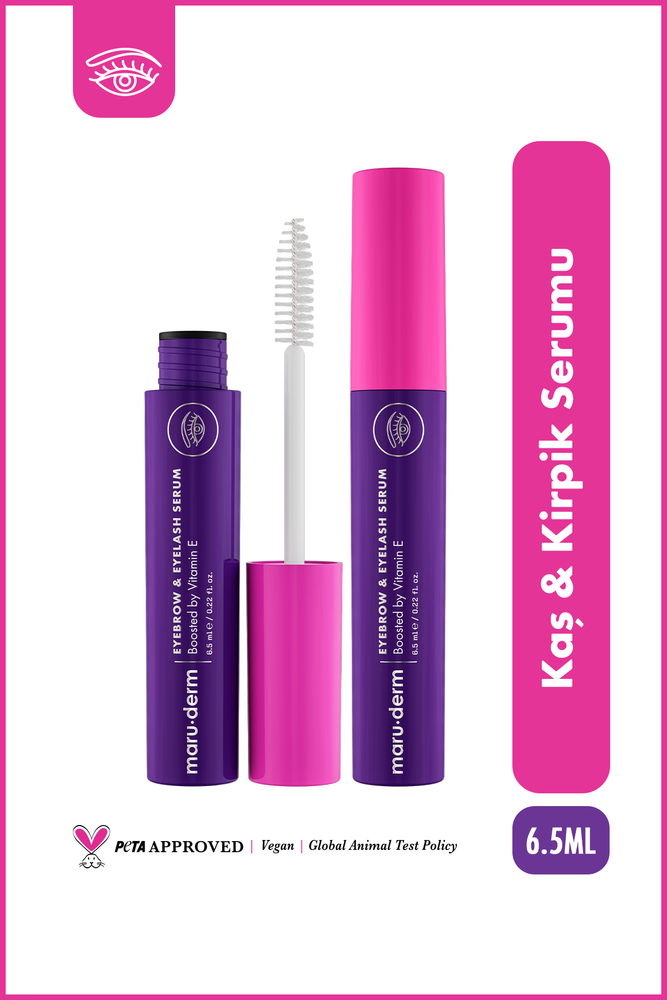 maru.derm Lash & Brow Vibes Eyebrow & Eyelash Serum - 6.5ml | مارو ديرم سيروم لاش آند براو فايبس للحواجب والرموش – 6.5 مل