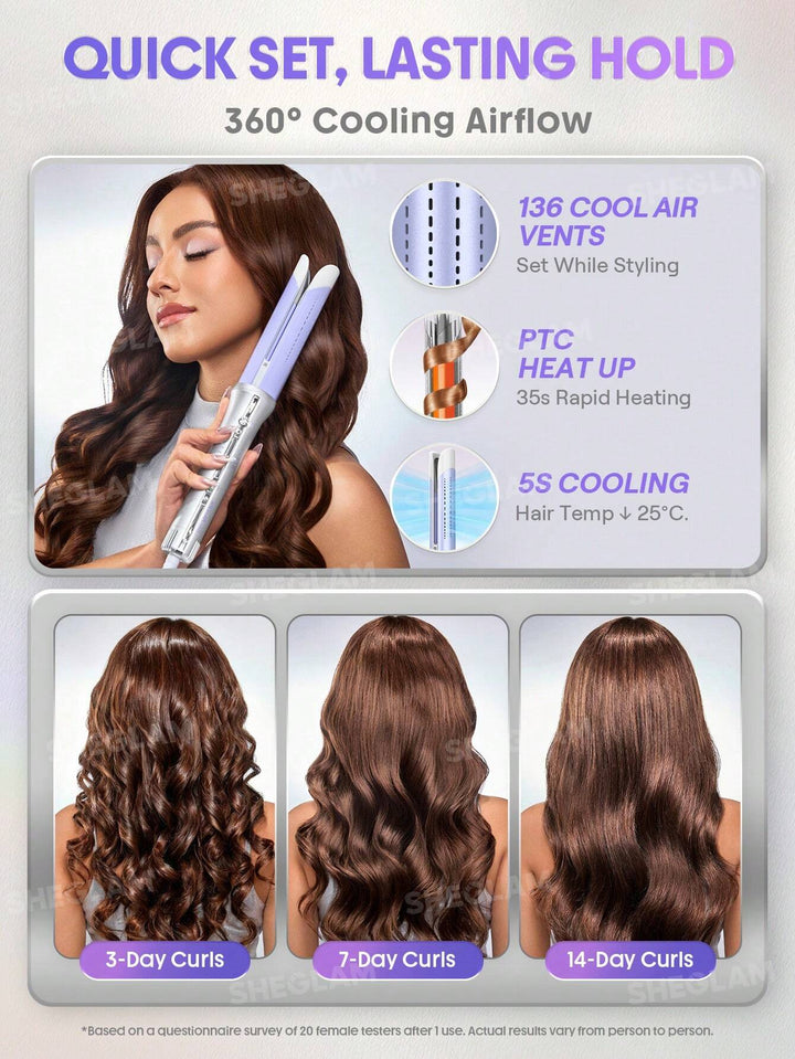 SHEGLAM One Touch Airflow Styler Pro-32mm EU Plug - 1.25" |شيكلام ون تاتش أيرفلو ستايلر برو 32 ملم بقابس أوروبي - 1.25 إنش