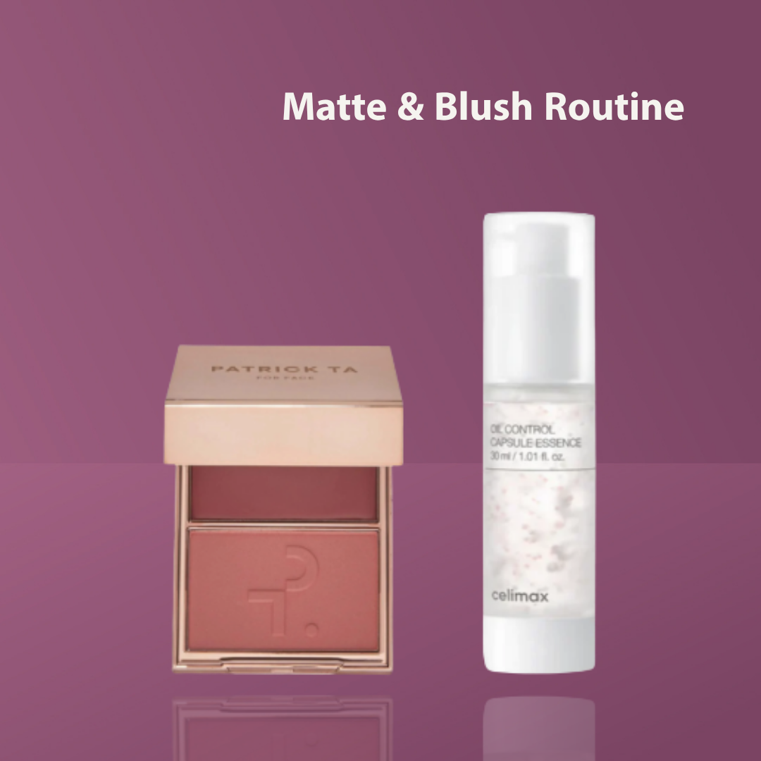 Matte & Blush Routine