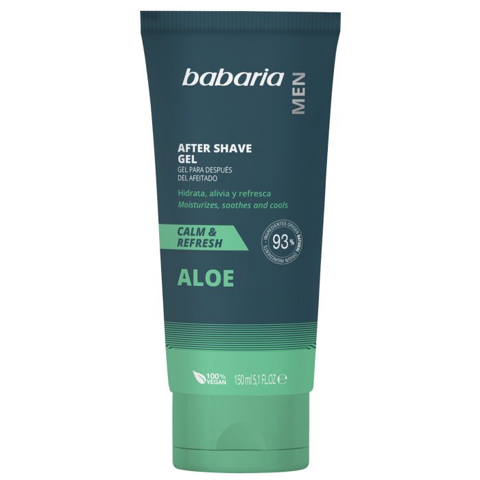 BABARIA After Shave Gel Clam & Refresh  Aloe Vera - 150ml | باباريا جل بعد الحلاقة بالالوفيرا - 150 مل