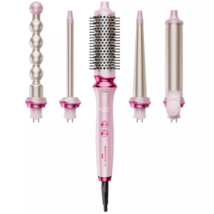 Wavy Talk Heatwave Pro 5 In -1 Ionic Thermal Brush Set | ويف توك مجموعة مكواة تجعيد 5 في 1
