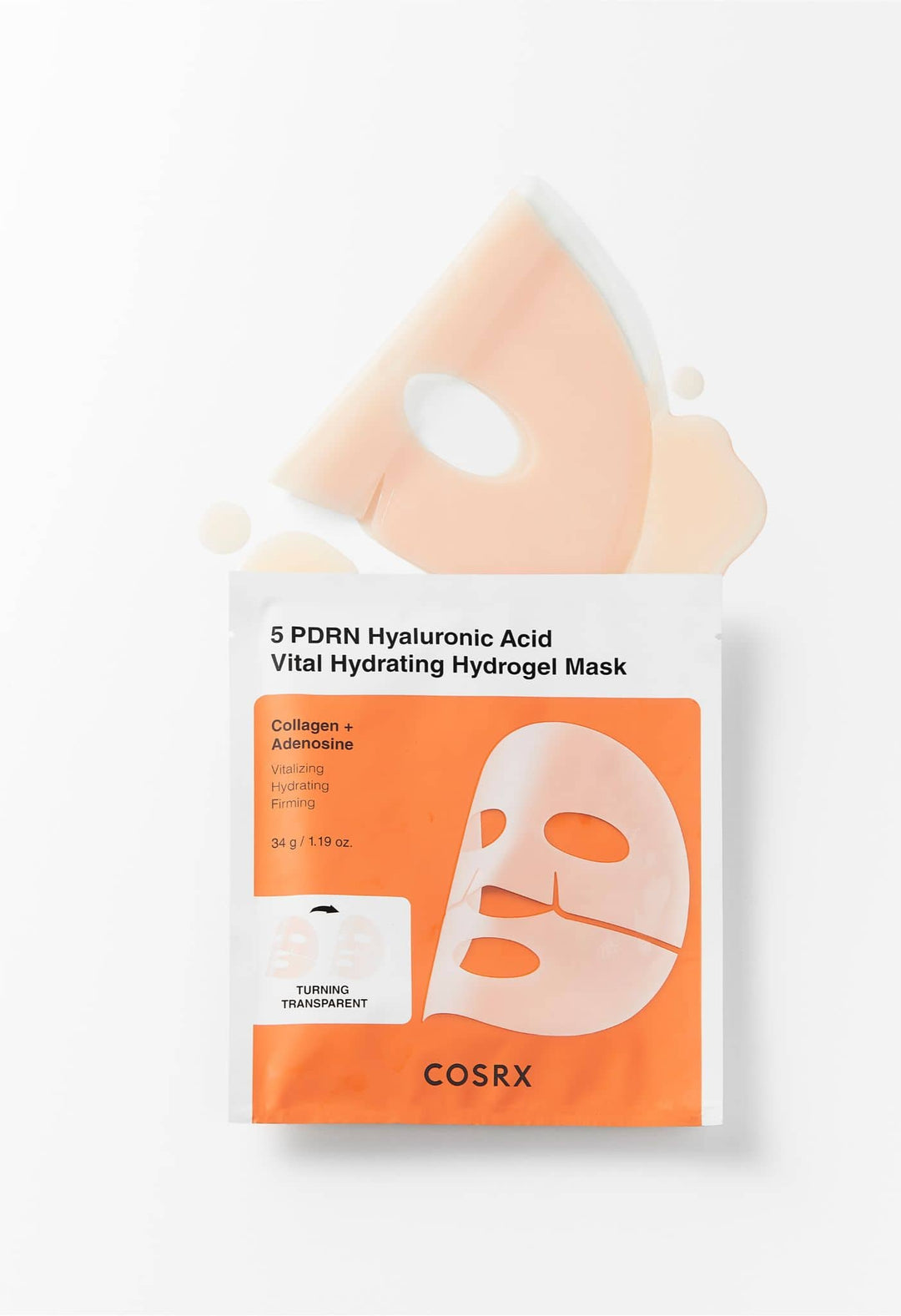COSRX 5 PDRN Hyaluronic Acid Vital Hydrating Hydrogel Mask - 34gx3pcs - 34g | كوس ار اكس قناع هيدروجيل مرطب بحمض الهيالورونيك - 34غ #1