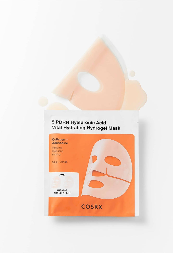 COSRX 5 PDRN Hyaluronic Acid Vital Hydrating Hydrogel Mask - 34gx3pcs - 34g | كوس ار اكس قناع هيدروجيل مرطب بحمض الهيالورونيك - 34غ #1