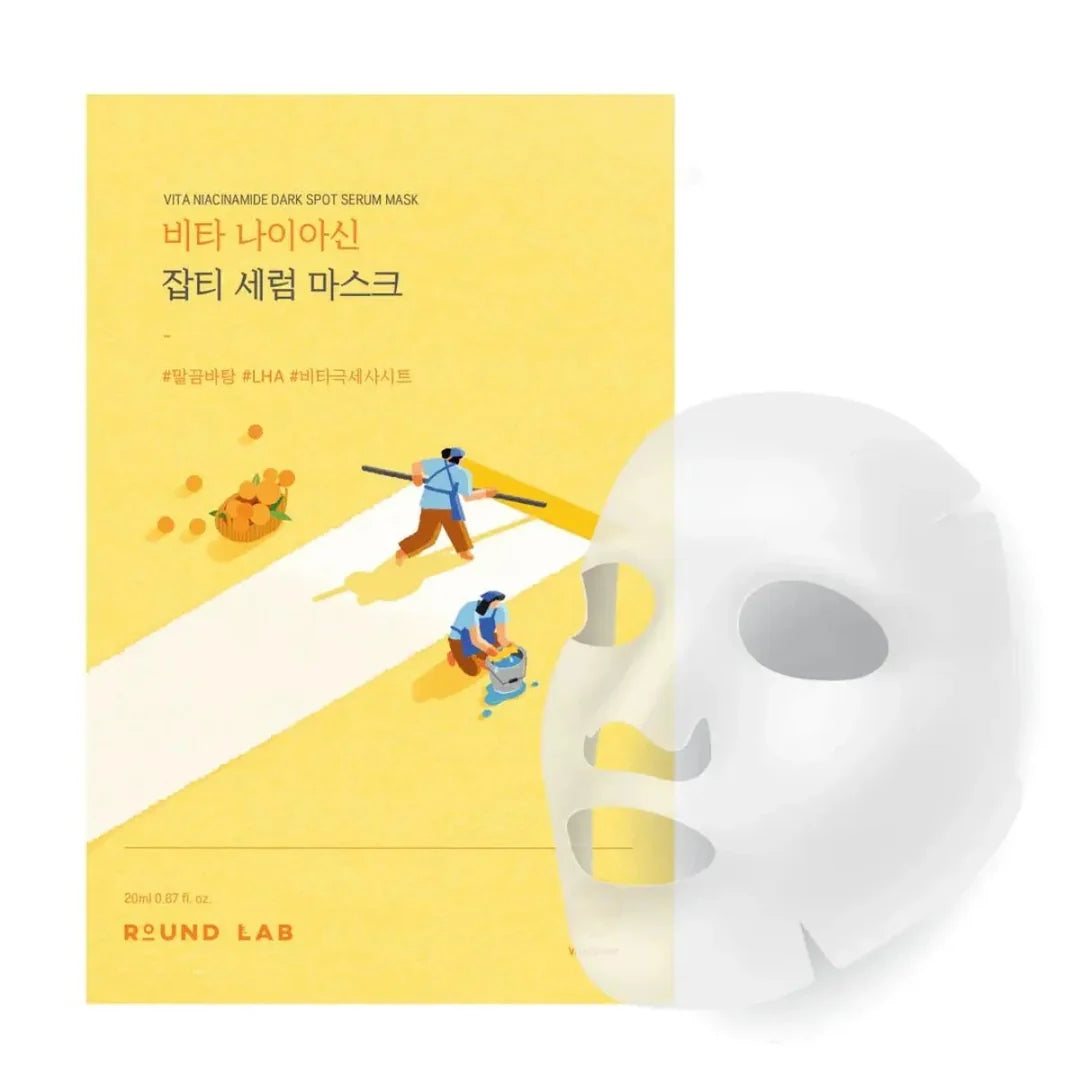 Round Lab Vita Niacinamide Dark Spot Serum Mask - 1ea - 20ml | راوند لاب ماسك سيروم داكن فيتا نياسين - 20مل