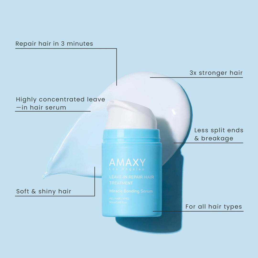 AMAXY Leave-In Repair Hair Treatment Miracle Bonding Serum - 50ml | أماكسي سيروم علاج الشعر لترميم وتركه - 50مل #3