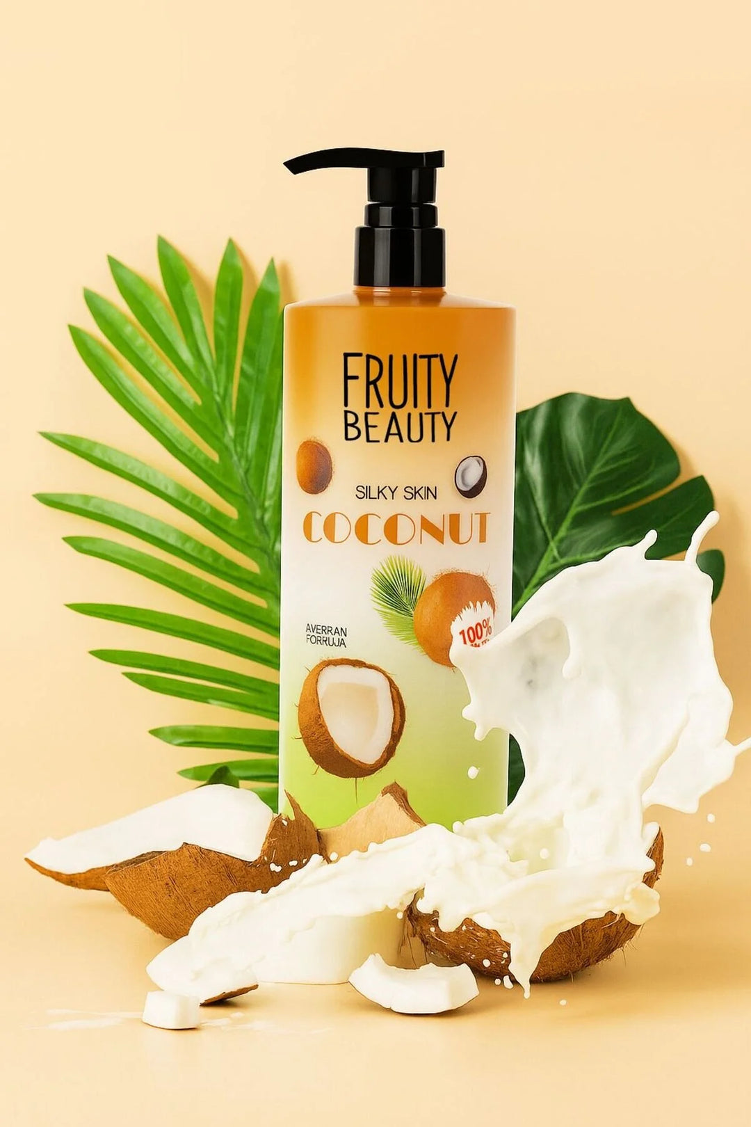 FRUITY BEAUTY Silky Skin Coconut Shower Gel- 1000ml | فروتي بيوتي شاور جل جوز الهند لبشرة حريرية - 1000 مل