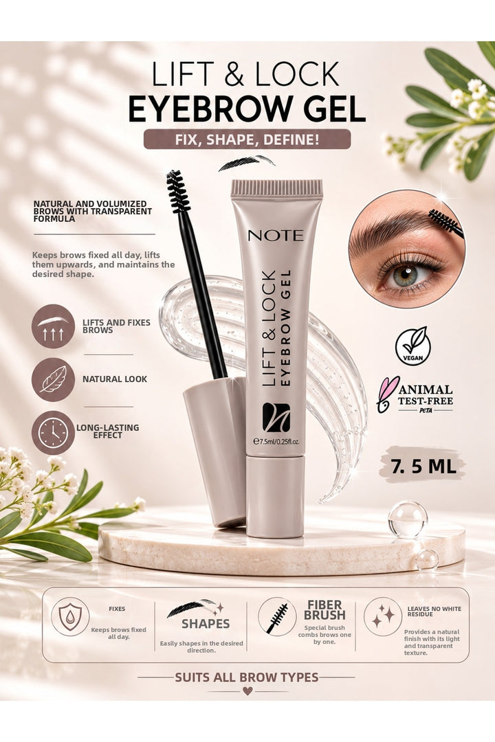 NOTE Lift & Lock Eyebrow Gel - 7.5ml | نوت جل حواجب ليفت اند لوك - 7.5مل #2