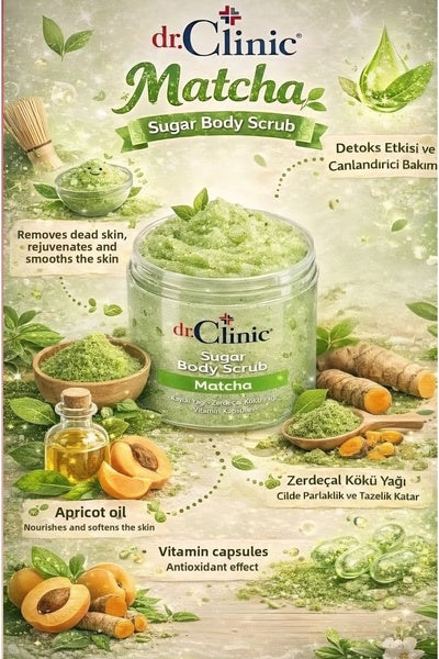 dr.Clininc Sugar Body Scrub Matcha - 250ml | دكتور كلينك سكر مقشر للجسم ماتشا - 250مل #2